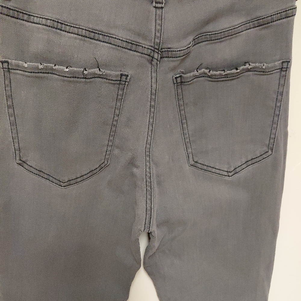 Express Super Highrise Grey Mom Jeans Size 0 Regular - Picture 5 of 12
